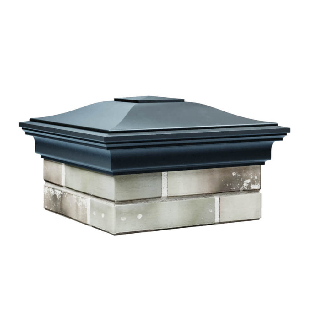 Колпак Zking Монблан Серый на столб 1.5х1.5 еврокирпича 0.7НФ (355х355мм) в Добрянке фото