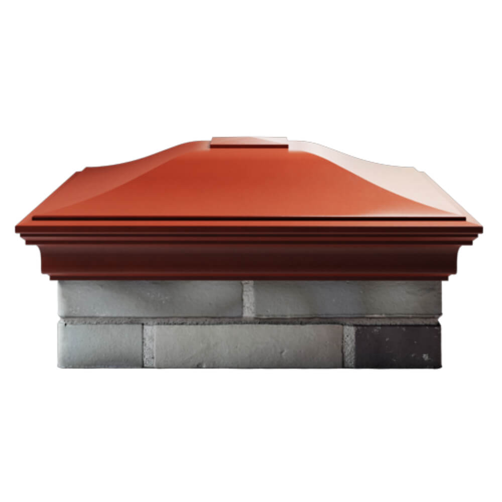 Колпак Zking Монблан Красный на столб 2х2 кирпича (515х515мм) в Добрянке фото