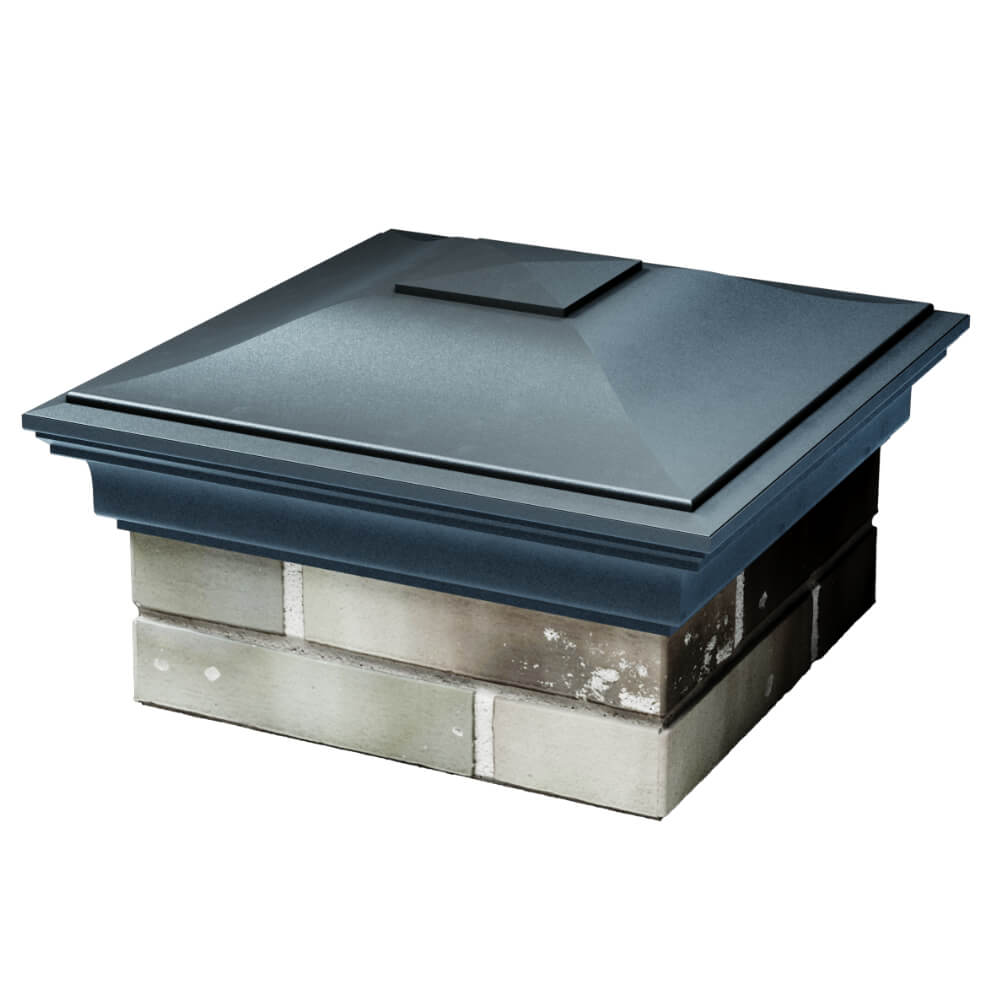 Колпак Zking Монблан Серый на столб 1.5х1.5 кирпича (385х385мм) в Добрянке фото