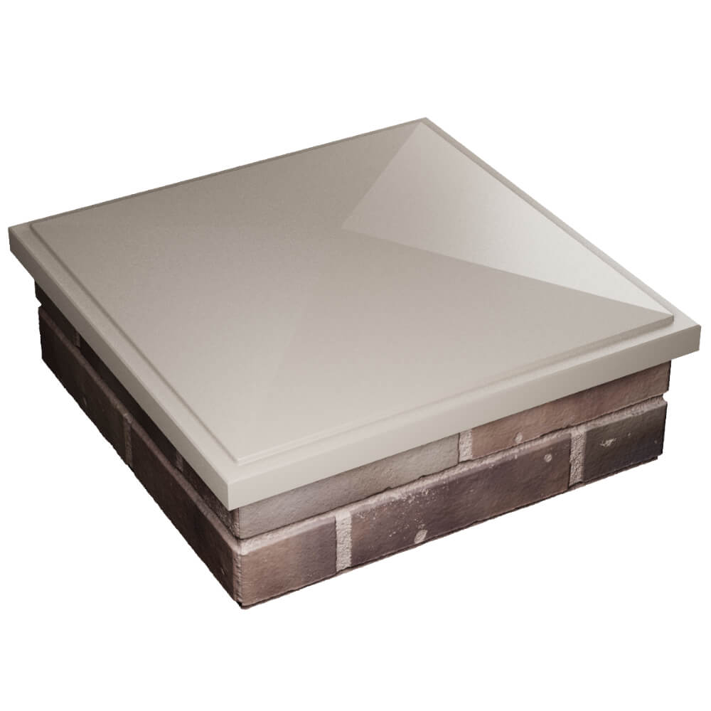 Колпак Zking БонаМоно Бежевый на столб 2х2 кирпича (515х515, 530х530мм) в Добрянке фото