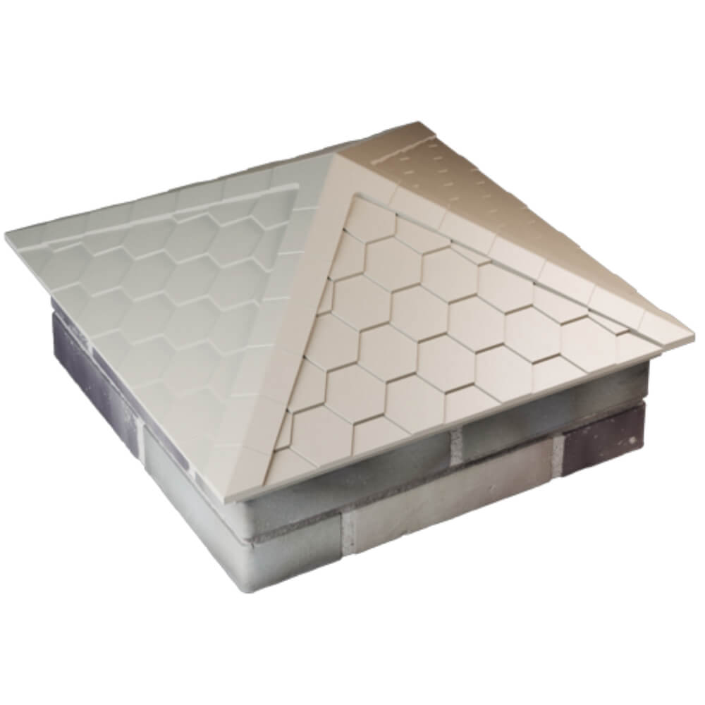 Колпак Zking Эверест Бежевый на столб 2х2 кирпича (535х535мм) Добрянка фото