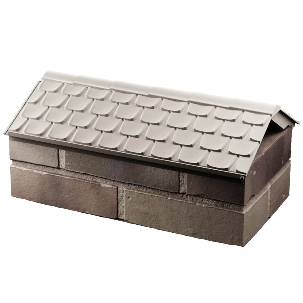 Парапет Zking Эльбрус Бежевый с посадкой на 1 кирпич (255мм) в Добрянке фото