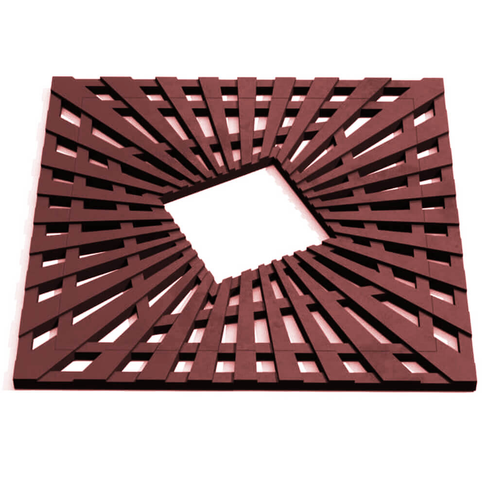 Приствольная решетка для дерева ZKING ATMOSPHERE 1.2х1.2м Коричневая Добрянка фото