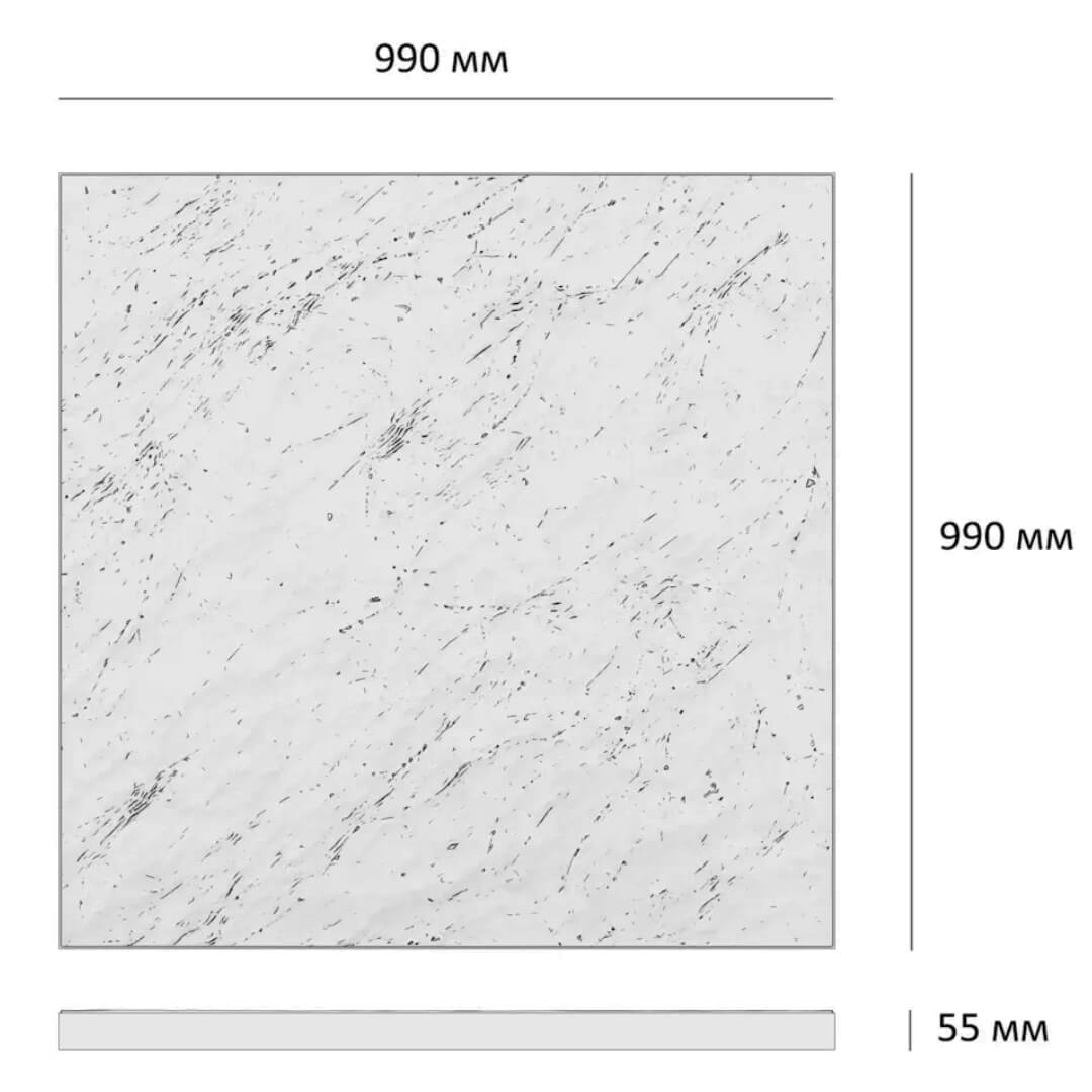 Шаговая плита STONE Светлая Галька 990х990х55мм в Добрянке фото