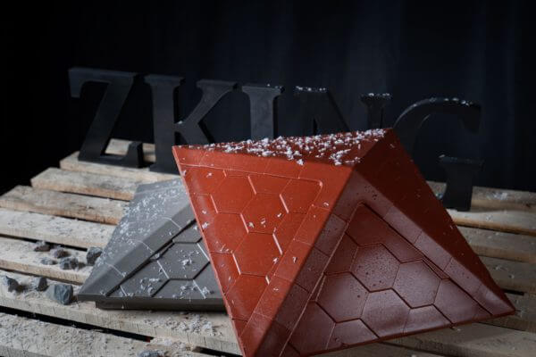 Колпак Zking Эверест Красный на столб 1.5х1.5 кирпича (390х390мм) в Добрянке фото