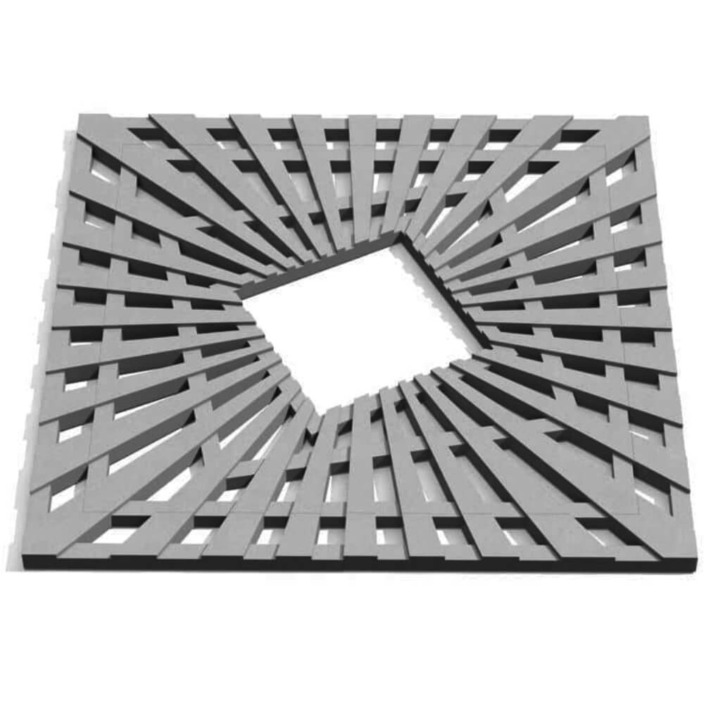 Приствольная решетка для дерева ZKING ATMOSPHERE 1.2х1.2м Серая Добрянка фото