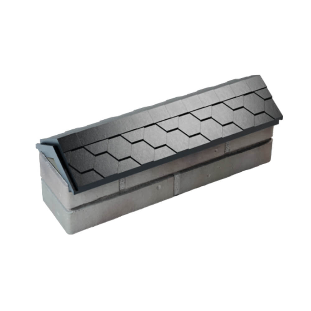 Парапет Zking Эверест Черный с посадкой на 0.5 кирпича (130мм) в Добрянке фото