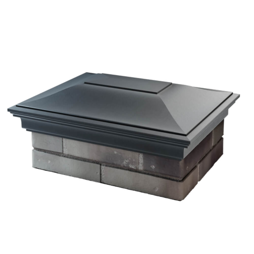 Колпак Zking Монблан Серый на столб 2х1.5 кирпича (515х385мм) в Добрянке фото