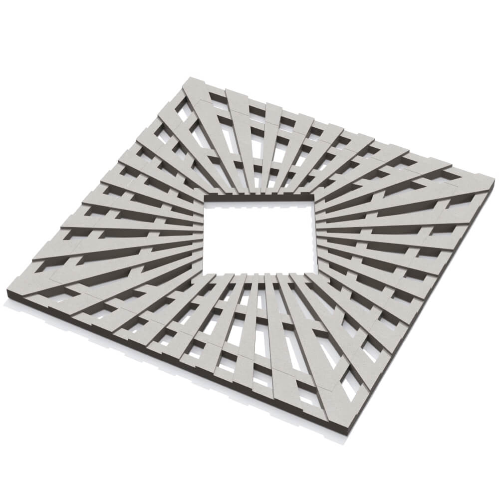 Приствольная решетка для дерева ZKING ATMOSPHERE 1.2х1.2м Бежевая в Добрянке фото