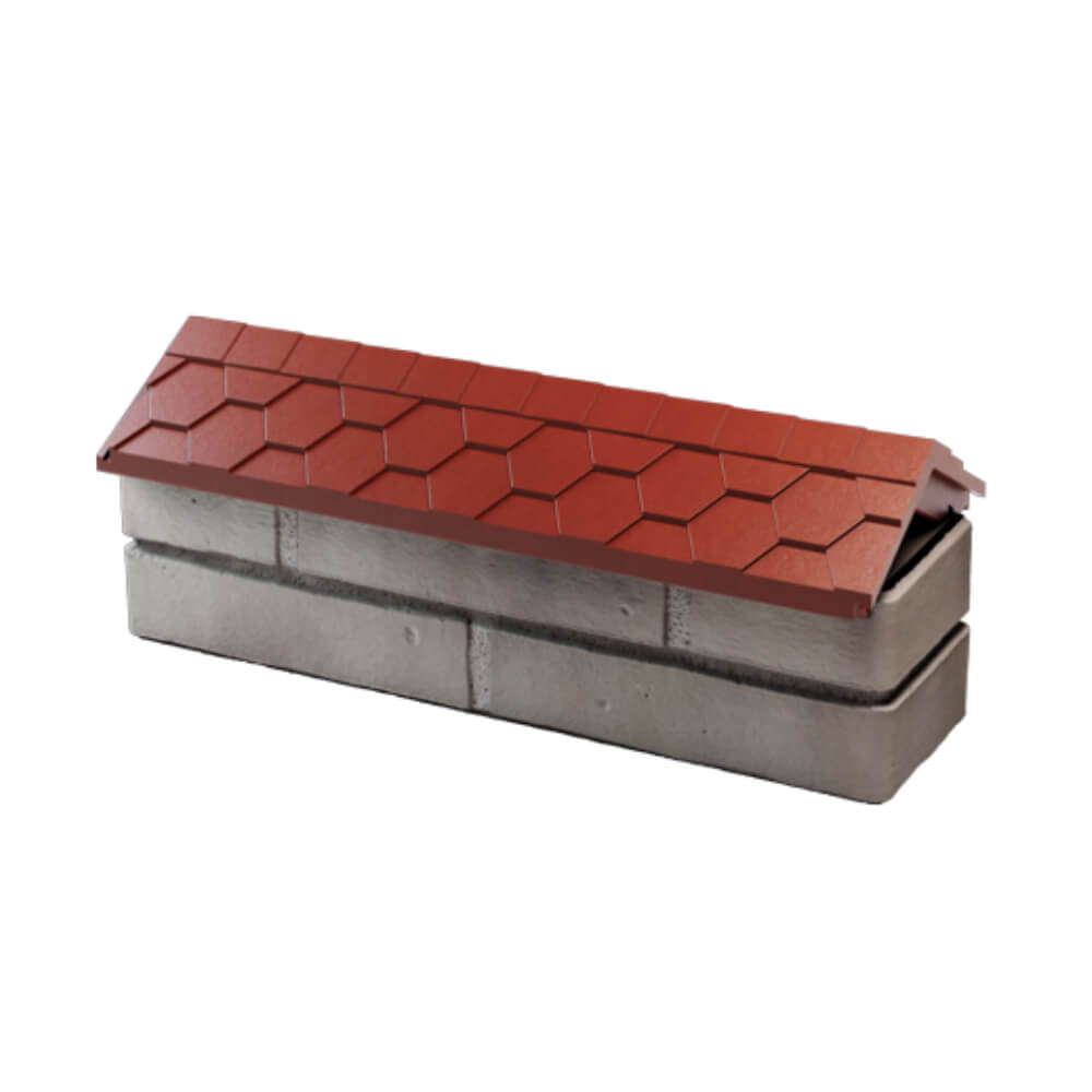 Парапет Zking Эверест Красный с посадкой на 0.5 кирпича (130мм) в Добрянке фото