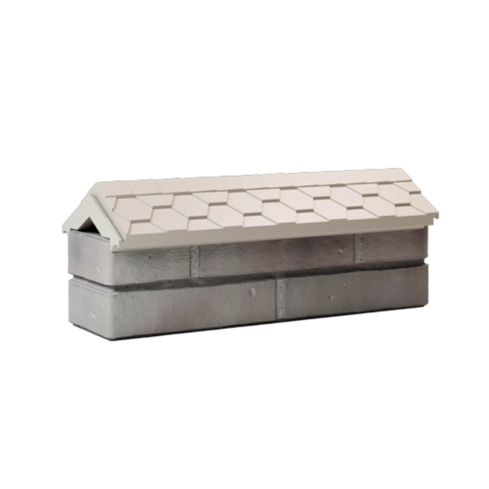 Парапет Zking Эверест Бежевый с посадкой на 0.5 кирпича (130мм) Добрянка фото