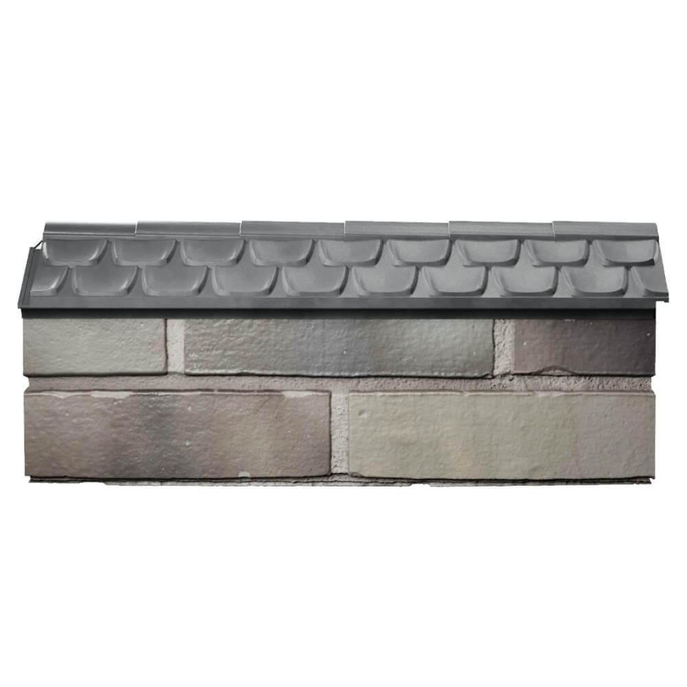 Парапет Zking Эльбрус Серый с посадкой на 0.5 кирпича (130мм) в Добрянке фото