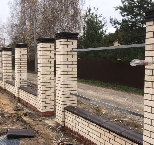 Колпак Zking Бона ХайТек Коричневый на столб 1.5х1.5 кирпича (385х385мм) в Добрянке фото