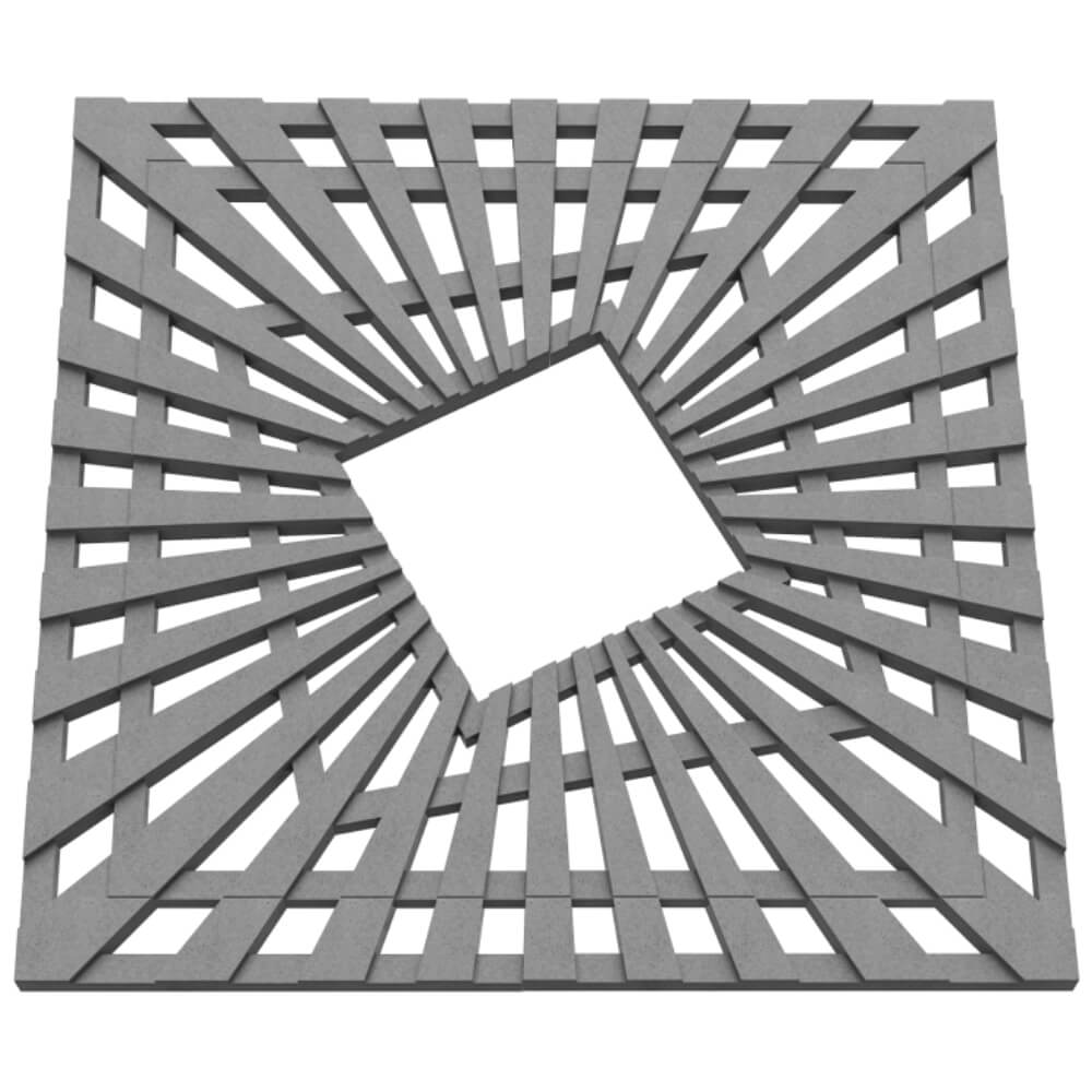 Приствольная решетка для дерева ZKING ATMOSPHERE 1.2х1.2м Серая в Добрянке фото