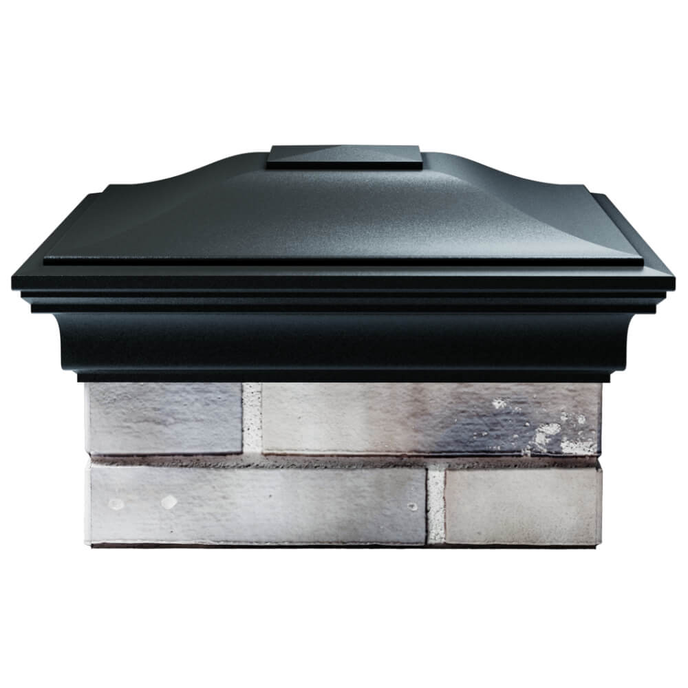 Колпак Zking Монблан Черный на столб 1.5х1.5 кирпича (385х385мм) Добрянка фото