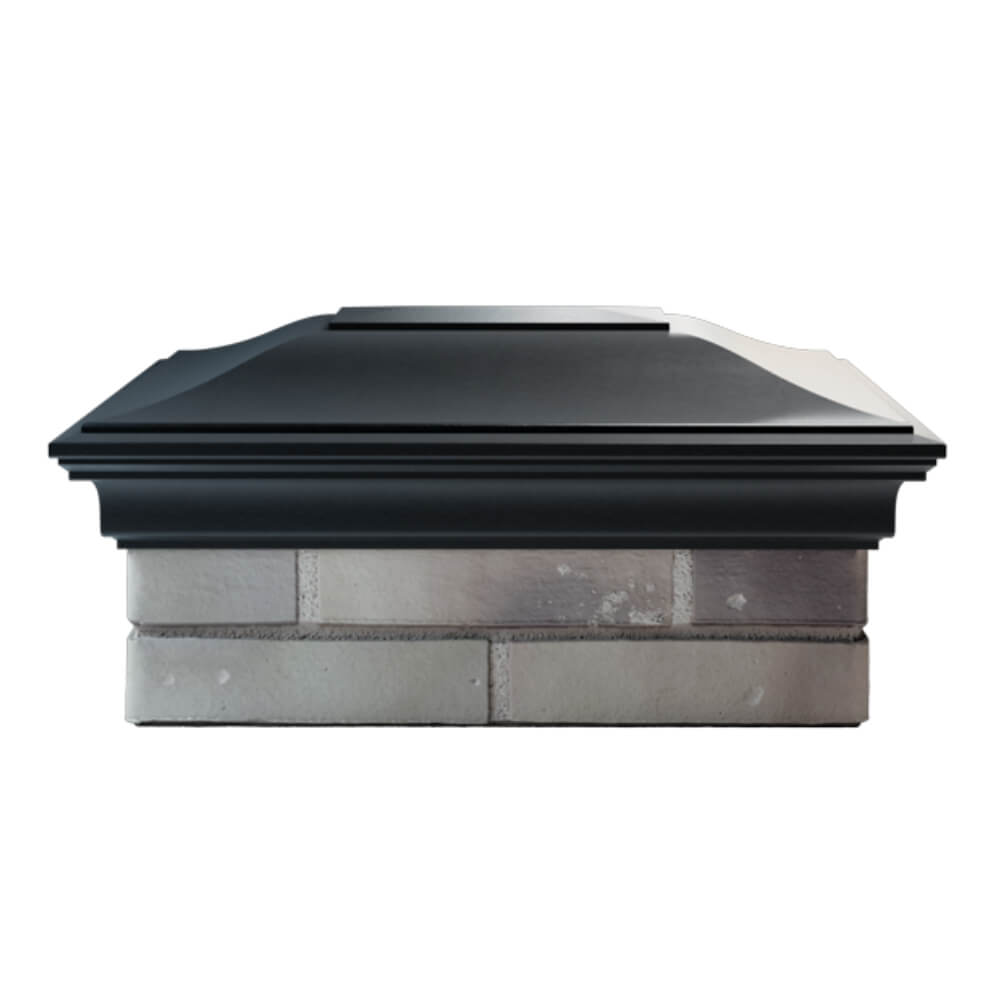 Колпак Zking Монблан Черный на столб 2х1.5 кирпича (515х385мм) в Добрянке фото