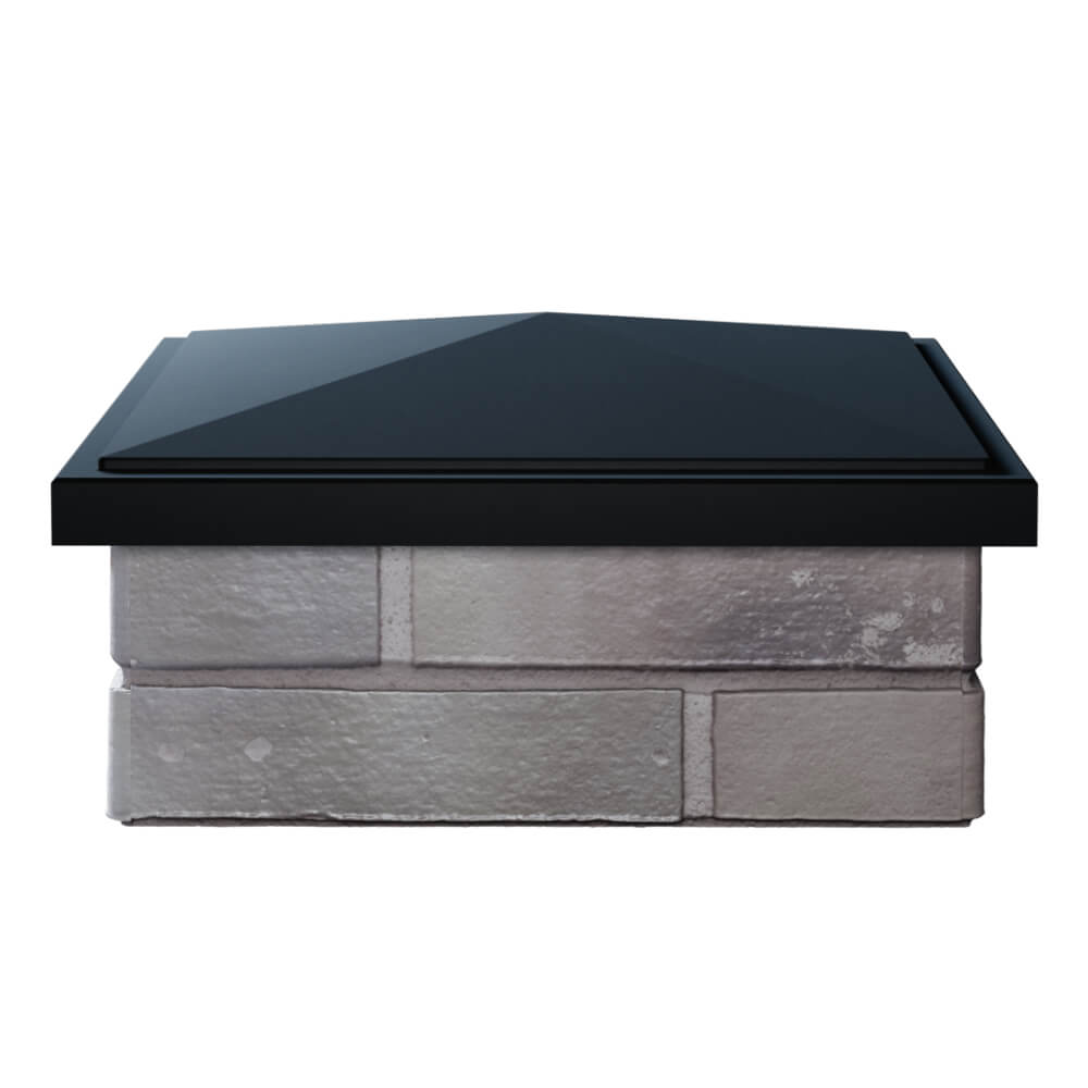 Колпак Zking БонаМоно Черный на столб 1.5х1.5 кирпича (385х385, 400х400мм) Добрянка фото