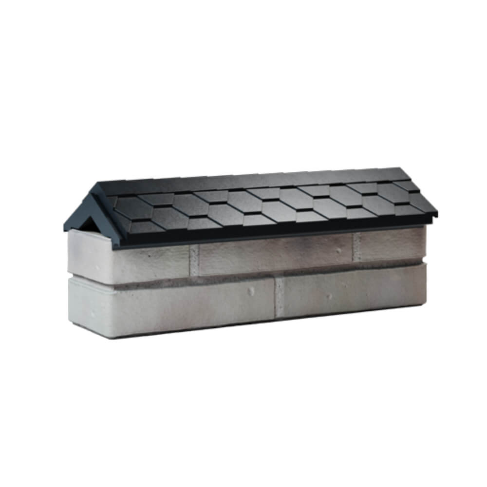 Парапет Zking Эверест Черный с посадкой на 0.5 кирпича (130мм) Добрянка фото