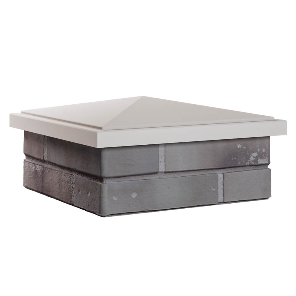 Колпак Zking БонаМоно Бежевый на столб 1.5х1.5 кирпича (385х385, 400х400мм) в Добрянке фото