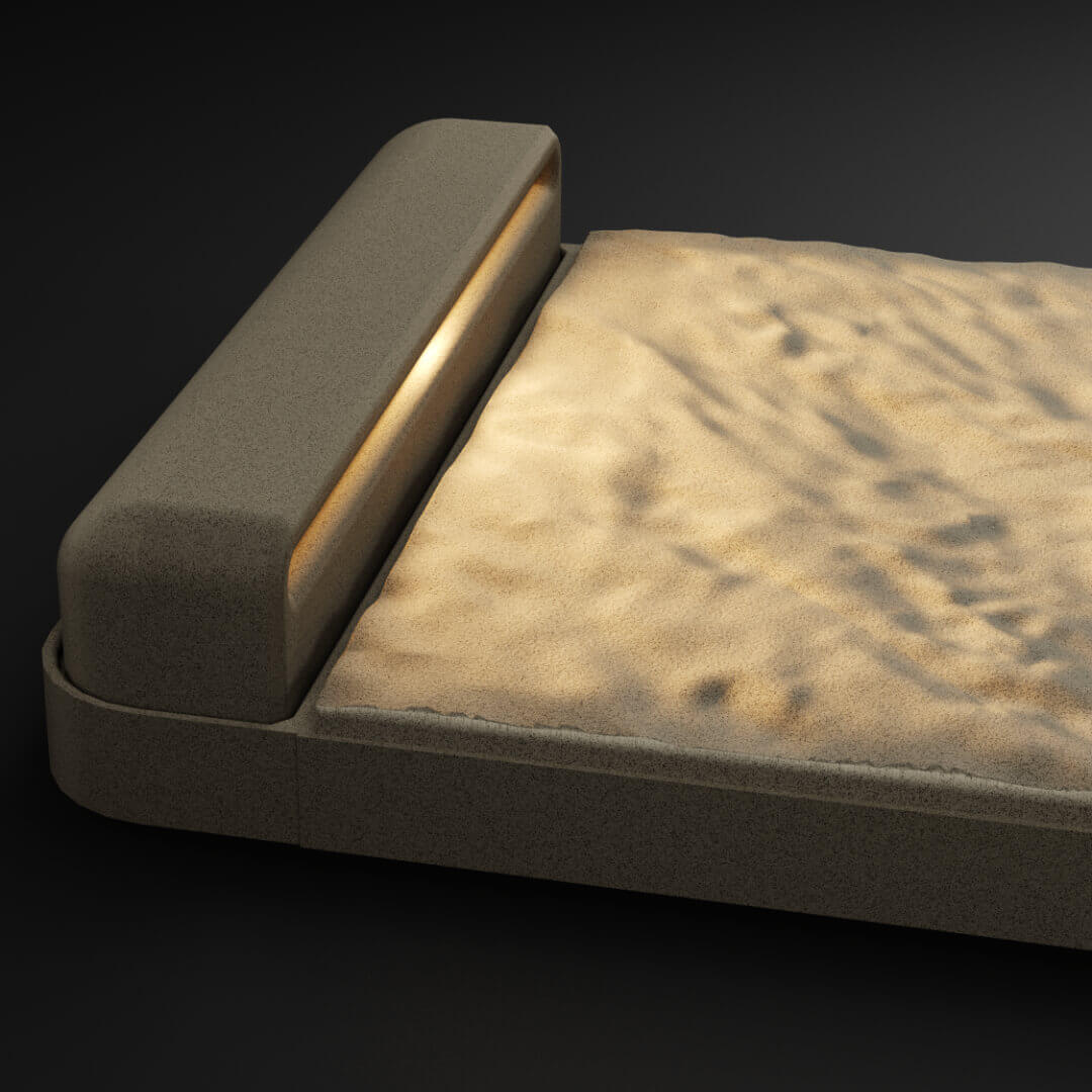 LED Светильник для шаговой плиты STONE Светлая Галька 330х75х98мм Добрянка фото