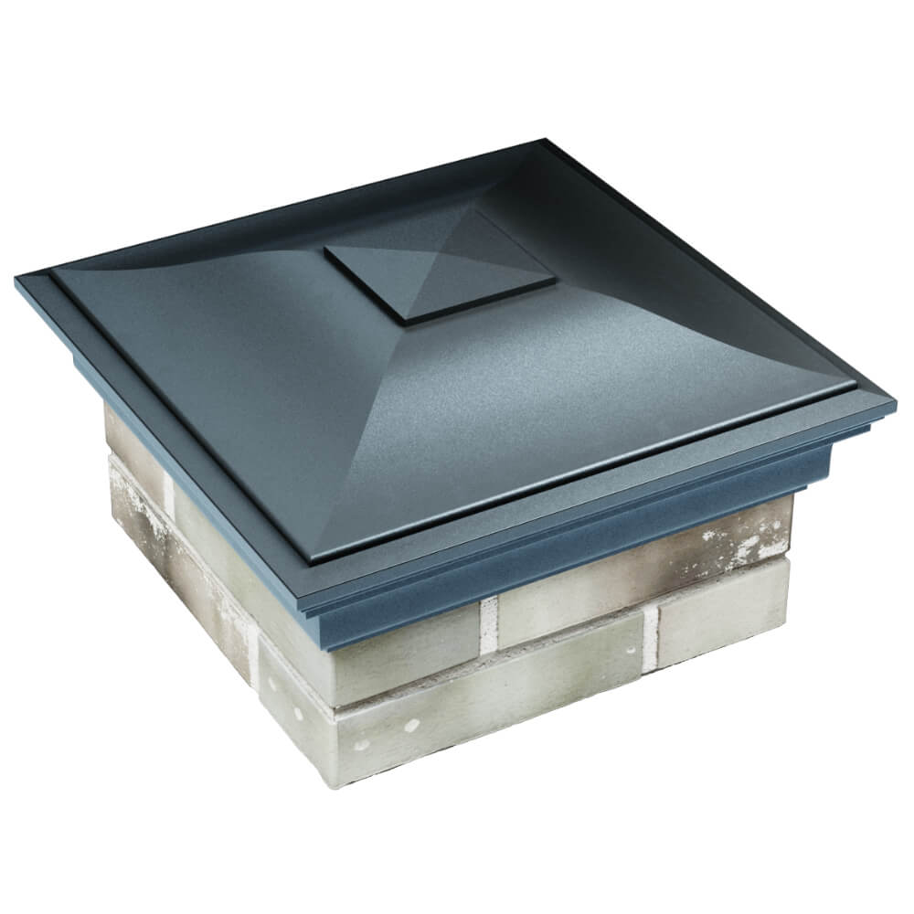 Колпак Zking Монблан Серый на столб 1.5х1.5 кирпича (385х385мм) в Добрянке фото