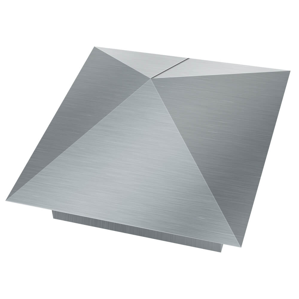 Колпак металлический 380х380мм оцинкованный заборный Добрянка фото