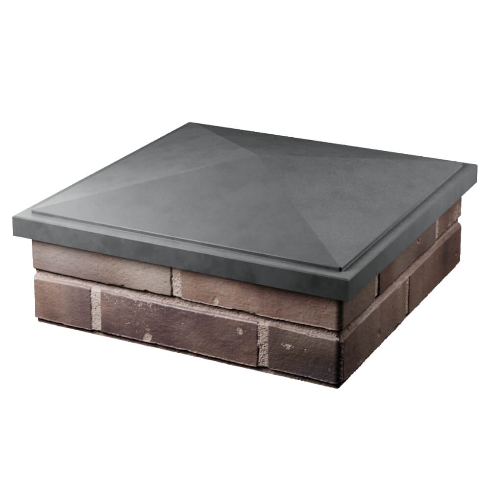 Колпак Zking БонаМоно Серый на столб 2х2 кирпича (515х515, 530х530мм) в Добрянке фото