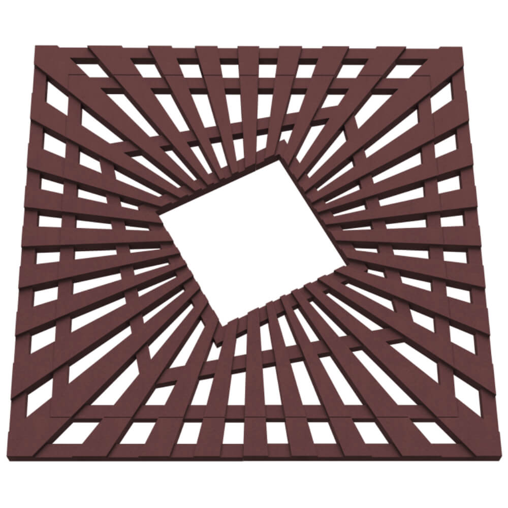 Приствольная решетка для дерева ZKING ATMOSPHERE 1.2х1.2м Коричневая в Добрянке фото