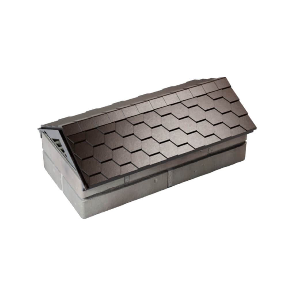 Парапет Zking Эверест Коричневый с посадкой на 1 кирпич (200/225/255мм) в Добрянке фото