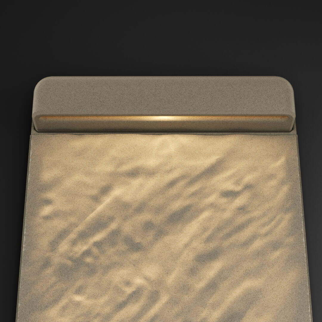 LED Светильник для шаговой плиты STONE Светлая Галька 330х75х98мм в Добрянке фото