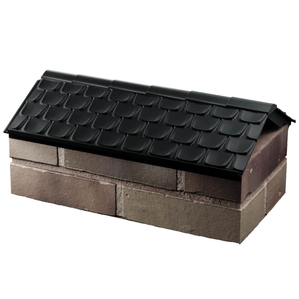 Парапет Zking Эльбрус Черный с посадкой на 1 кирпич (255мм) в Добрянке фото