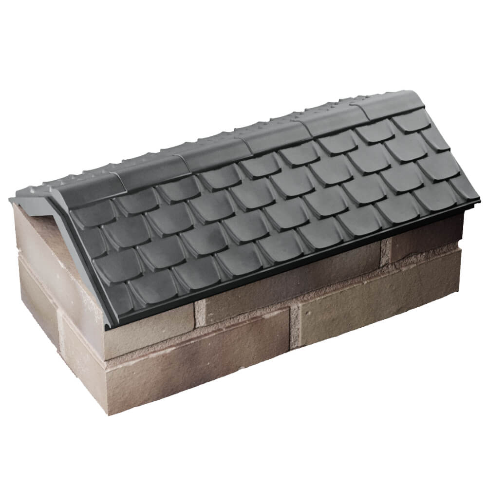 Парапет Zking Эльбрус Серый с посадкой на 1 кирпич (255мм) в Добрянке фото