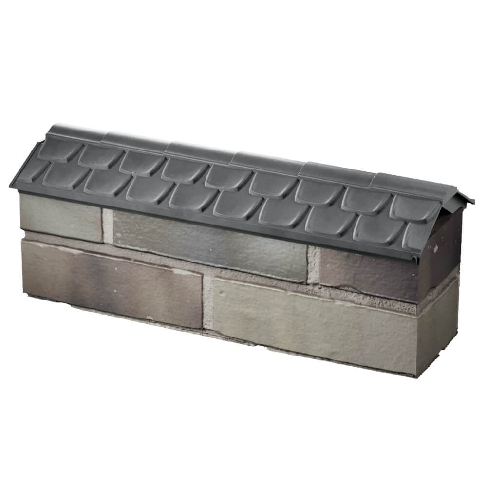 Парапет Zking Эльбрус Серый с посадкой на 0.5 кирпича (130мм) в Добрянке фото