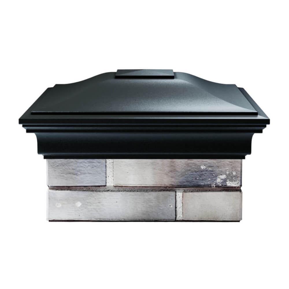 Колпак Zking Монблан Черный на столб 1.5х1.5 еврокирпича 0.7НФ (355х355мм) Добрянка фото