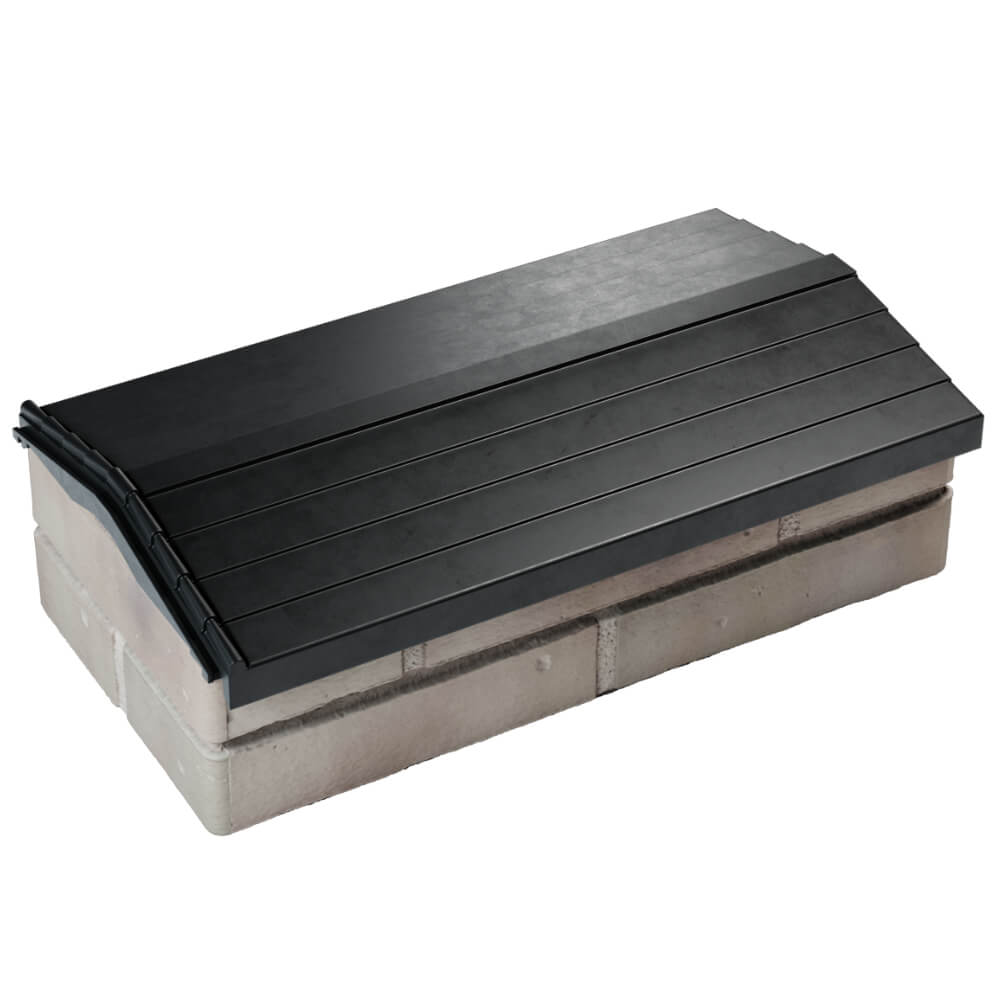 Парапет Zking Бона ХайТек Черный с посадкой на 1 кирпич (200/225/255мм) в Добрянке фото