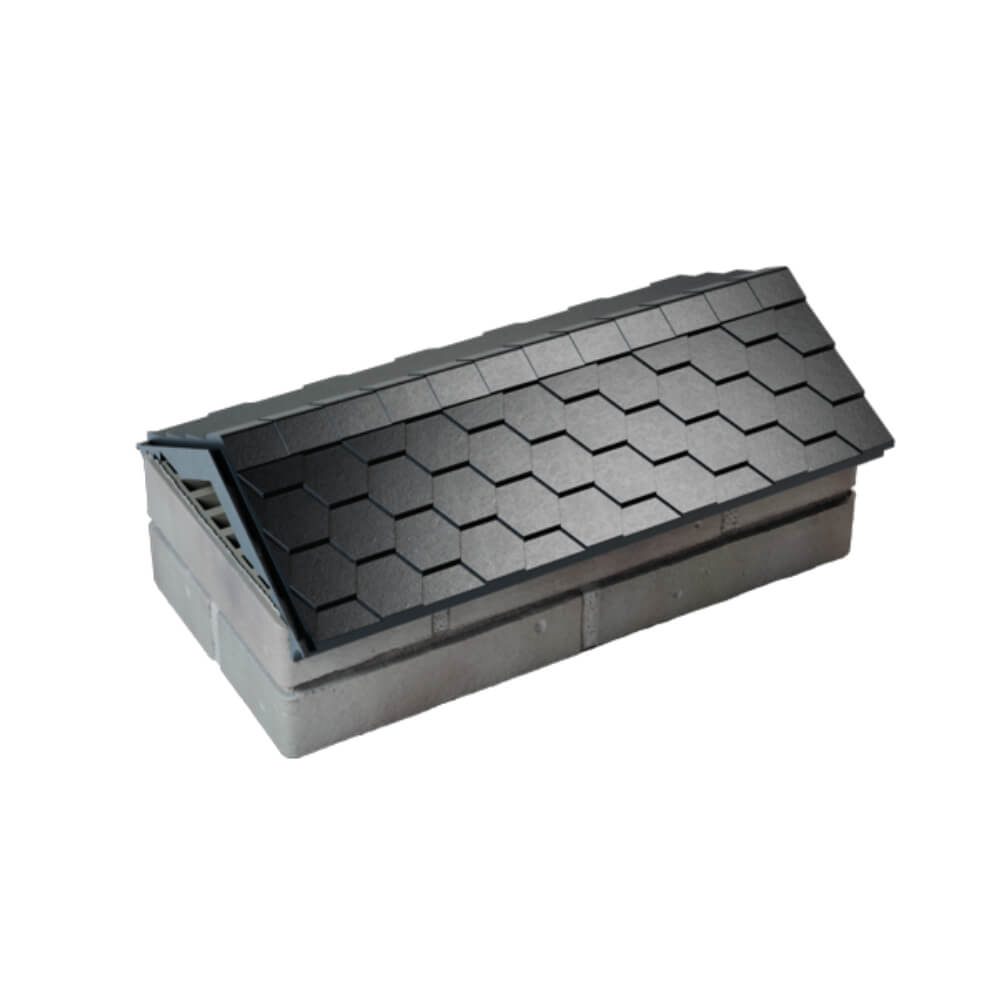 Парапет Zking Эверест Черный с посадкой на 1 кирпич (200/225/255мм) в Добрянке фото