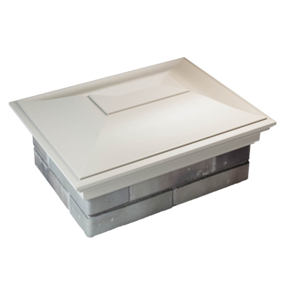 Колпак Zking Монблан Бежевый на столб 2х1.5 кирпича (515х385мм) Добрянка фото