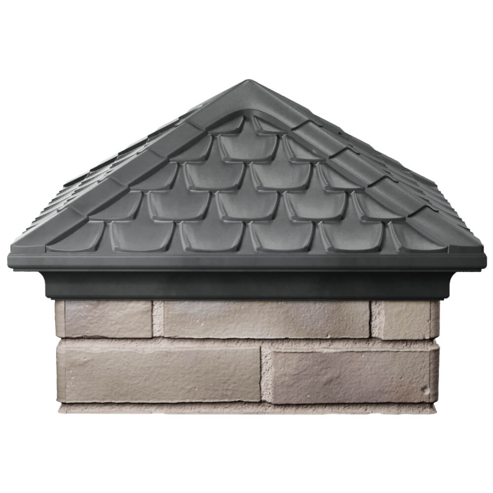 Колпак Zking Эльбрус Серый на столб 1.5х1.5 кирпича (385х385мм) Добрянка фото