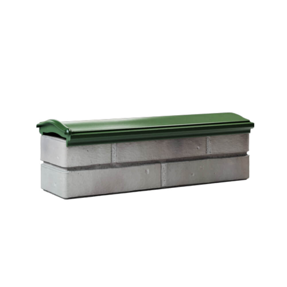 Парапет Zking Монблан Зеленый посадка на 0.5 кирпича (130мм) Добрянка фото