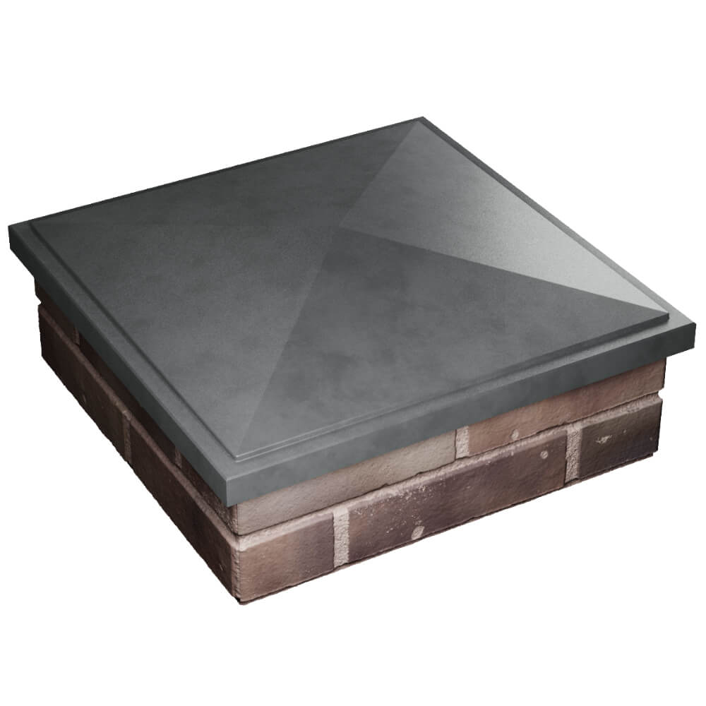 Колпак Zking БонаМоно Серый на столб 2х2 кирпича (515х515, 530х530мм) в Добрянке фото