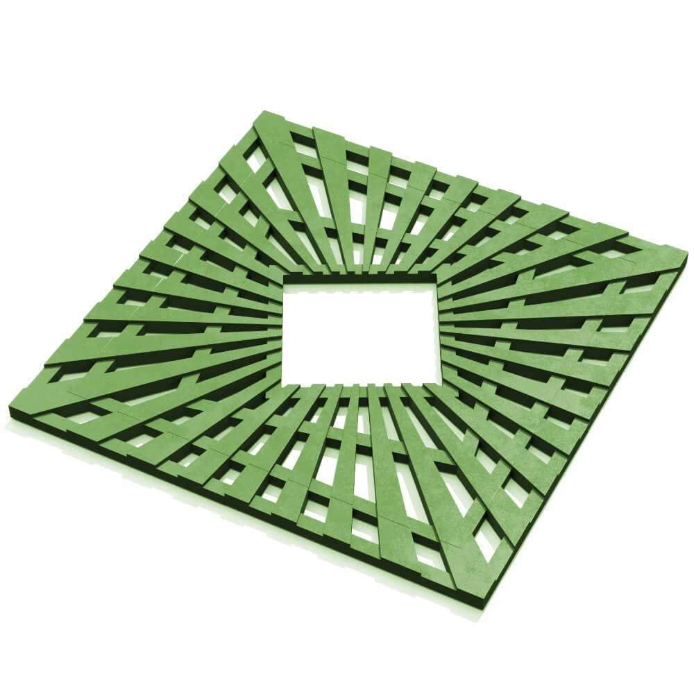 Приствольная решетка для дерева ZKING ATMOSPHERE 1.2х1.2м Зеленая в Добрянке фото