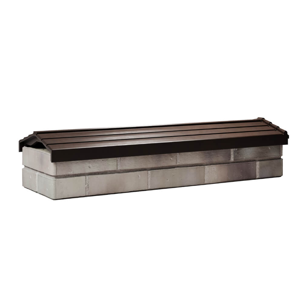 Парапет Zking Бона ХайТек Коричневый посадка на 0.5 кирпича (130мм) Добрянка фото