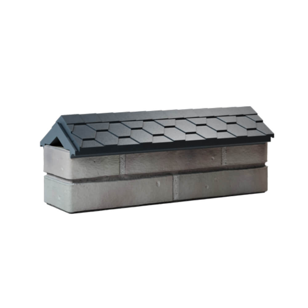 Парапет Zking Эверест Серый с посадкой на 0.5 кирпича (130мм) Добрянка фото