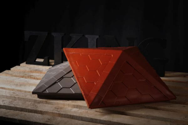 Колпак Zking Эверест Красный на столб 1.5х1.5 кирпича (390х390мм) в Добрянке фото