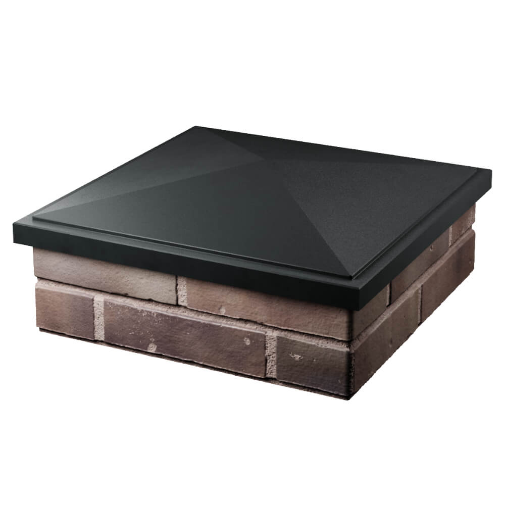 Колпак Zking БонаМоно Черный на столб 2х2 кирпича (515х515, 530х530мм) в Добрянке фото