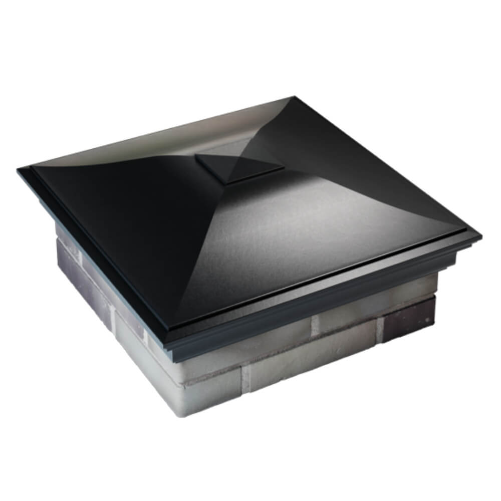 Колпак Zking Монблан Черный на столб 2х2 кирпича (515х515мм) Добрянка фото