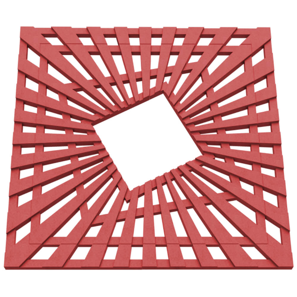 Приствольная решетка для дерева ZKING ATMOSPHERE 1.2х1.2м Красная в Добрянке фото