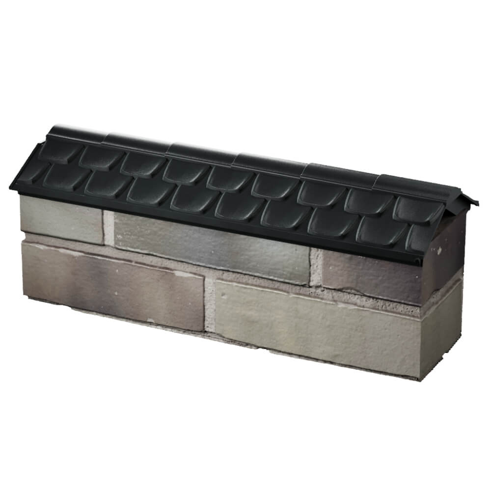 Парапет Zking Эльбрус Черный с посадкой на 0.5 кирпича (130мм) в Добрянке фото