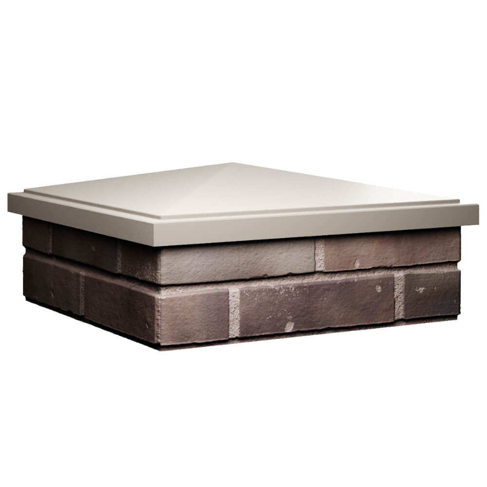 Колпак Zking БонаМоно Бежевый на столб 2х2 кирпича (515х515, 530х530мм) в Добрянке фото