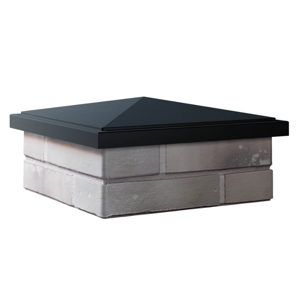 Колпак Zking БонаМоно Черный на столб 1.5х1.5 кирпича (385х385, 400х400мм) в Добрянке фото